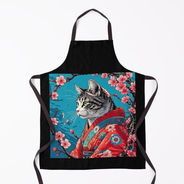 Item preview, japanese aesthetic cat kimono designed and sold by Catophile.