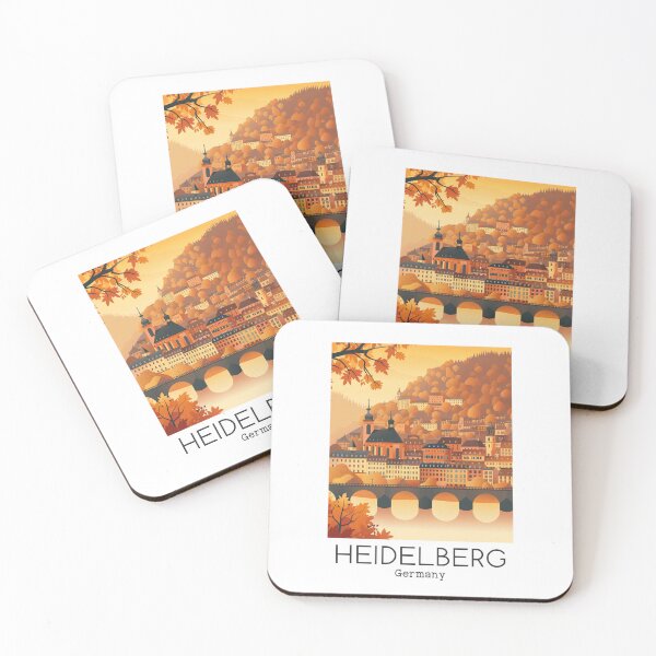 Item preview, A Vintage Travel Illustration of Heidelberg - Germany  designed and sold by GoodOldVintage.