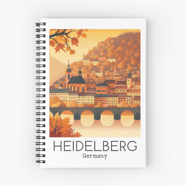 Item preview, A Vintage Travel Illustration of Heidelberg - Germany  designed and sold by GoodOldVintage.