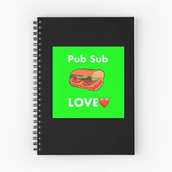 Item preview, Pub Sub LOVE, Publix Sub Love White text green background  designed and sold by OneCatShop.