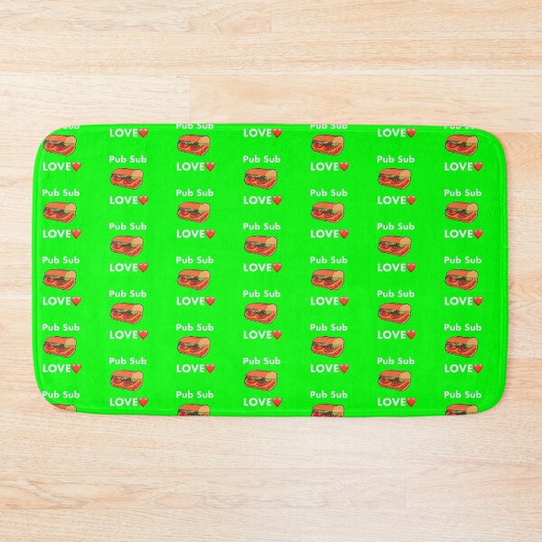 Item preview, Pub Sub LOVE, Publix Sub Love White text green background  designed and sold by OneCatShop.
