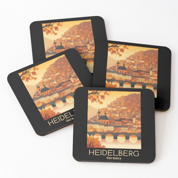Item preview, A Vintage Travel Illustration of Heidelberg - Germany  designed and sold by GoodOldVintage.