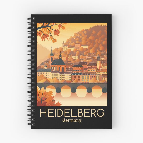 Item preview, A Vintage Travel Illustration of Heidelberg - Germany  designed and sold by GoodOldVintage.
