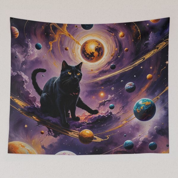 Item preview, Black Cat and Planets designed and sold by Erlin Rudho.