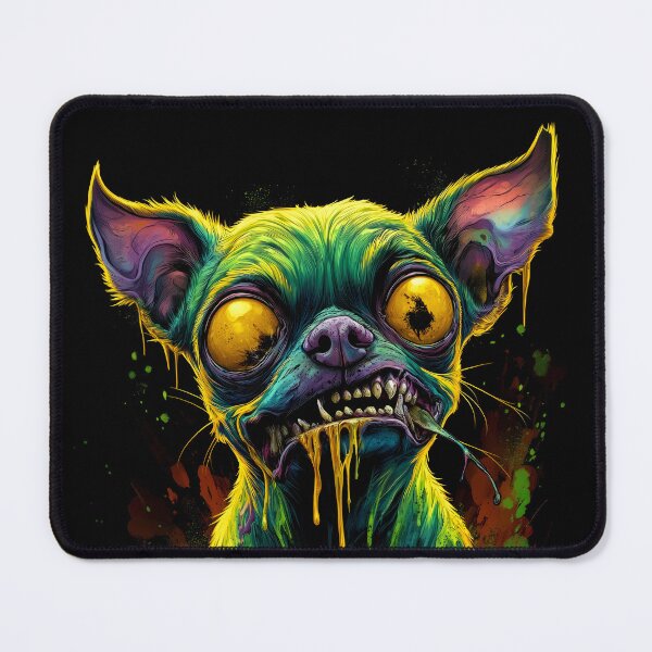 Item preview, Undead Fury Zombie Chihuahua With Bulging Eyes designed and sold by Vinson-MFG.