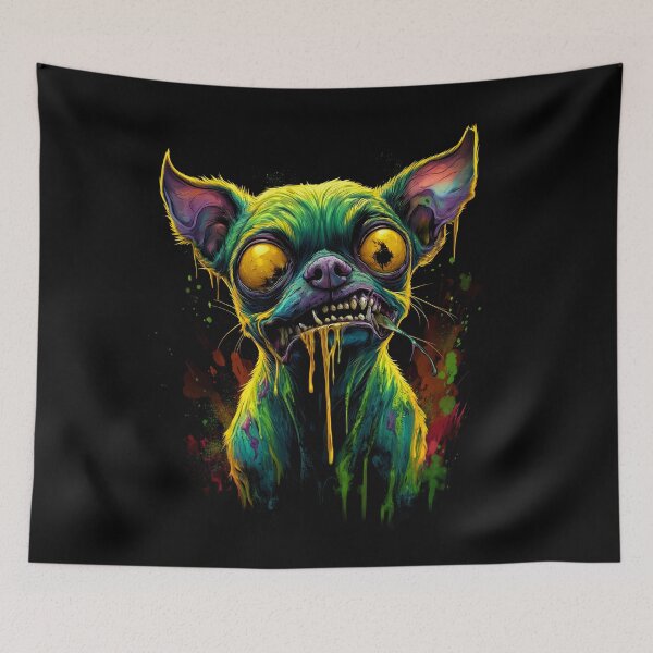 Item preview, Undead Fury Zombie Chihuahua With Bulging Eyes designed and sold by Vinson-MFG.