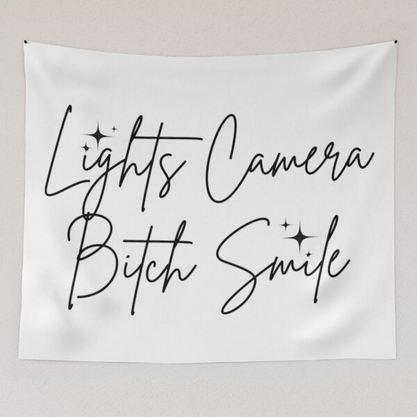 Item preview, Lights camera bitch smile - TTPD - Taylor Swift Lyrics designed and sold by Simi2020.