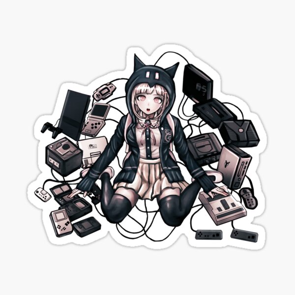 50 Autocollants Vinyle Danganronpa - Imperméables, Réutilisables - Taille 2 à 8.5 Cm - Pour Décorer Ordinateur, Skate, Valise, Voiture - 2