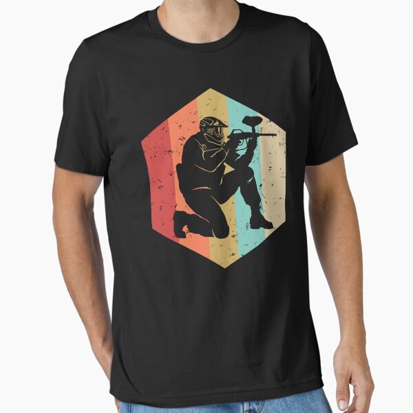 Vista previa del artículo con la obra «Regalo de paintball retro vintage para hombres», diseñado y vendido por MintedFresh.