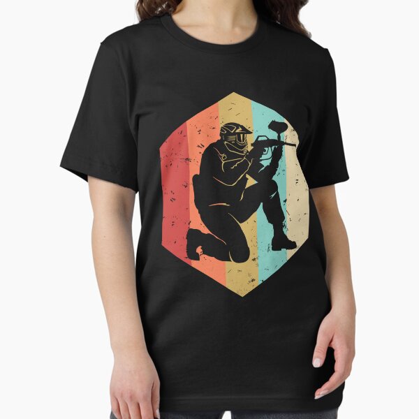 Vista previa del artículo con la obra «Regalo de paintball retro vintage para hombres», diseñado y vendido por MintedFresh.