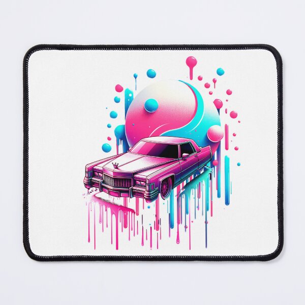 Item preview, Pink Cadillac Neon Art Dripping Paint T-Shirt designed and sold by ZNTeees.