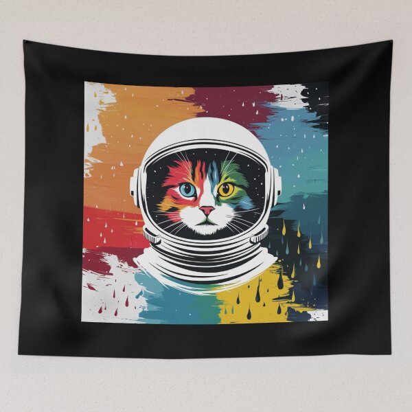 Item preview, Cat slave - Cat wearing a space suit designed and sold by mamacub.