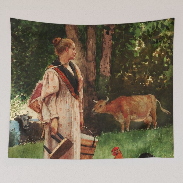 Item preview, Winslow Homer - The Milk Maid designed and sold by Erlin Rudho.