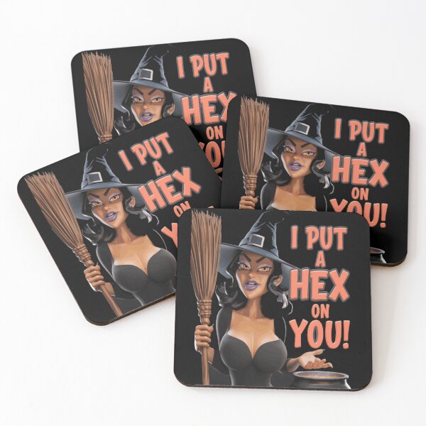 Item preview, I Put A Hex On You Halloween Witches designed and sold by Flirt-Teez.