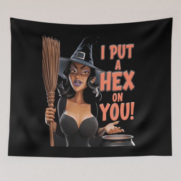 Item preview, I Put A Hex On You Halloween Witches designed and sold by Flirt-Teez.