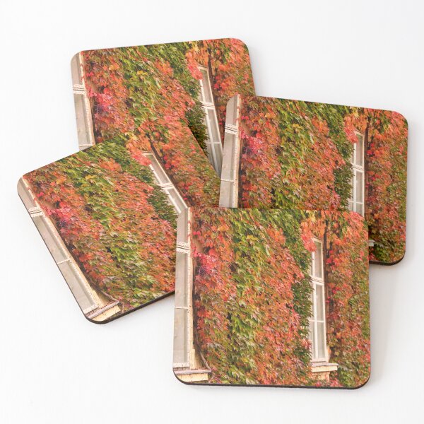 Item preview, Old house covered with colorful creeper leafs,autumn season,Vienna, Austria designed and sold by goceris.