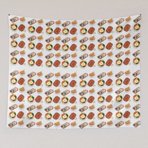 Item preview, Patrón de comida coreana designed and sold by cloudiish.