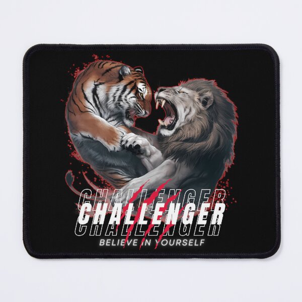 Item preview, Inspiration, Mindset, Positive Thinking: Challenger Clash: Lion vs. Tiger designed and sold by Jackie2024.