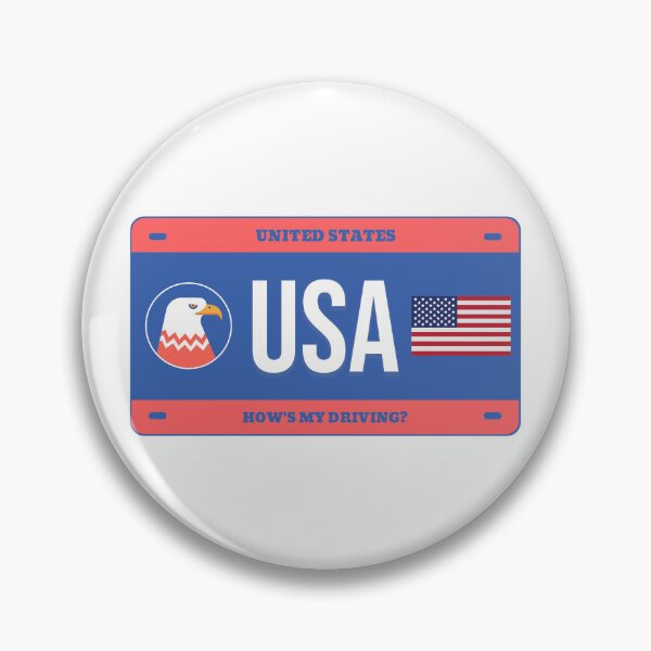 Item preview, Vanity Plate - USA with Flag - United States designed and sold by MatterOfStyle.