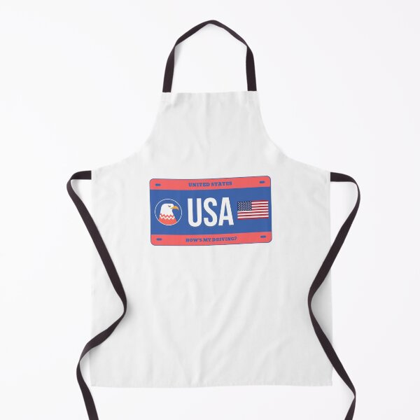 Item preview, Vanity Plate - USA with Flag - United States designed and sold by MatterOfStyle.