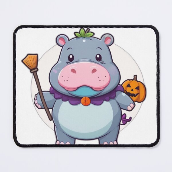 Item preview, Adorable Kawaii Hippo Halloween designed and sold by NeatThingLover.