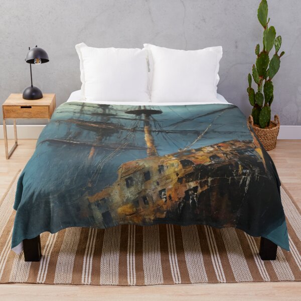 Item preview, ship, ghost, sailboat, sea, boat designed and sold by DonnaBlankaArt.