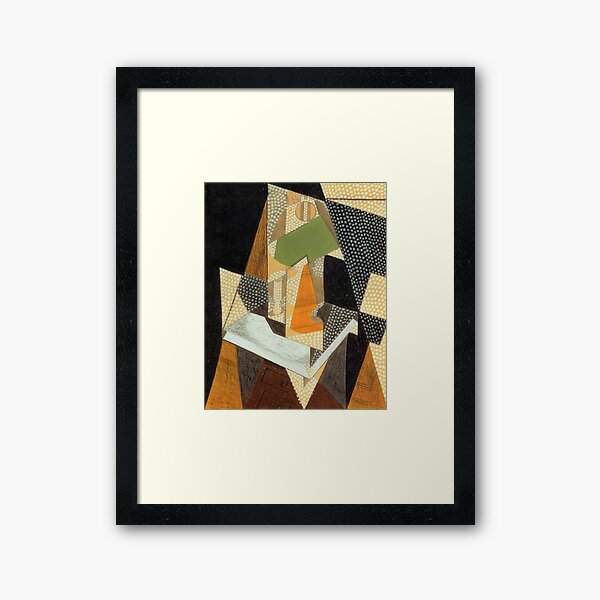 Aperçu de l'œuvre oeuvre d'art de juan gris, artiste juan gris, peintures de juan gris, collage juan gris, art cubiste de juan gris, estampes de juan gris créée et vendue par rosa-reid.