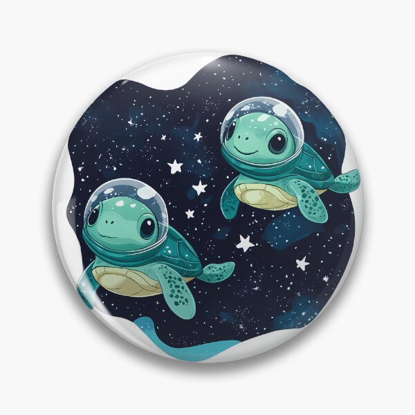 Item preview, Cute Sea turtles in space. Space sticker designed and sold by Halina-il.