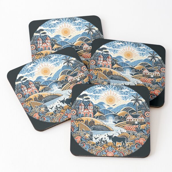 Item preview, Fazenda rio, por do sol, nascer do sol boi casa igreja, campo designed and sold by GirlaineSQ.