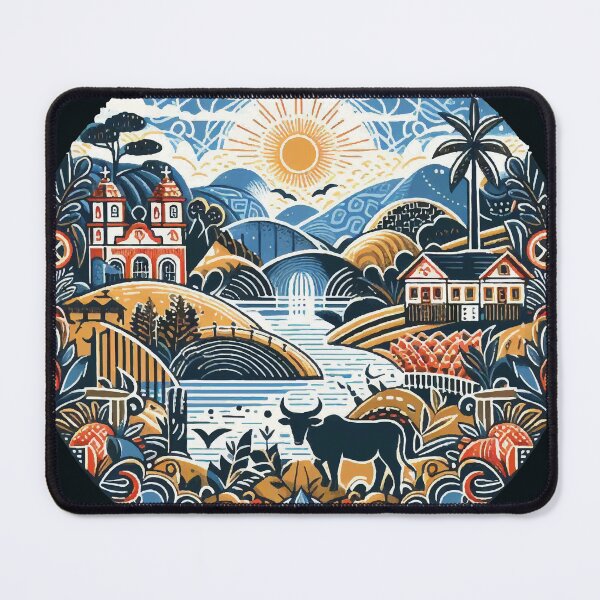 Item preview, Fazenda rio, por do sol, nascer do sol boi casa igreja, campo designed and sold by GirlaineSQ.
