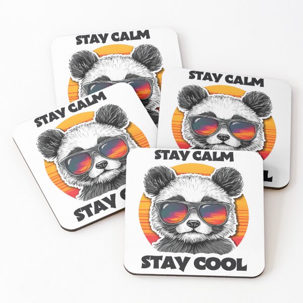 Item preview, Cool panda Stay calm, Stay cool, cool cute panda with glasses designed and sold by Halina-il.