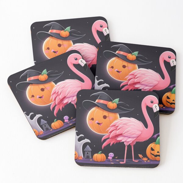 Item preview, Kawaii Halloween Flamingo designed and sold by NeatThingLover.