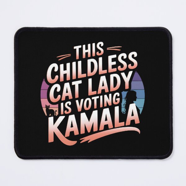 Item preview, This Childless Cat Lady is Voting Kamala designed and sold by TahfahTk.