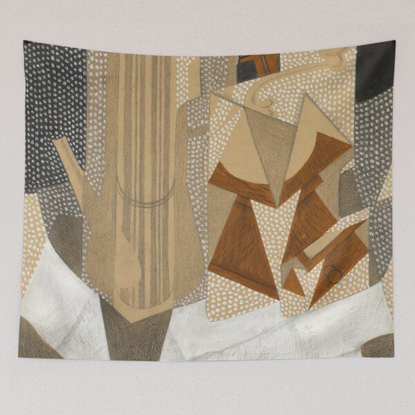 Item preview, juan gris artwork, artist juan gris, juan gris paintings, collage juan gris, juan gris cubism art, juan gris prints designed and sold by rosa-reid.