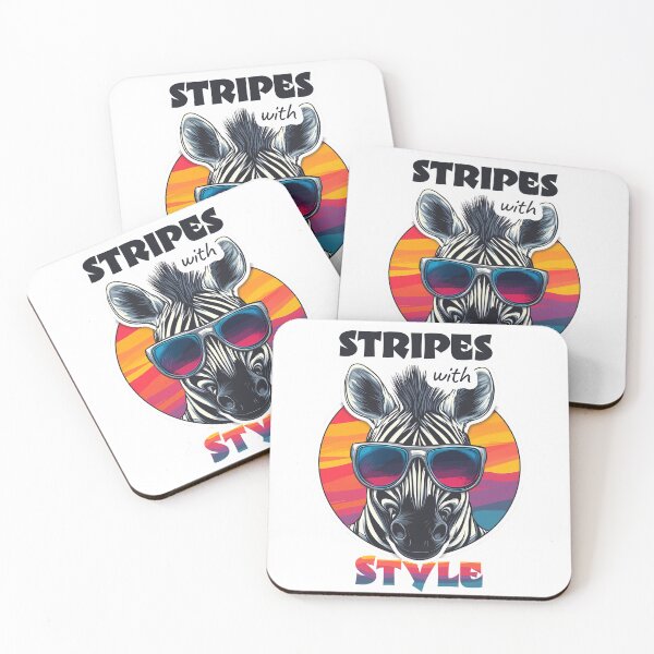 Item preview, Cool zebra Stripes with style, cool cute zebra with glasses designed and sold by Halina-il.