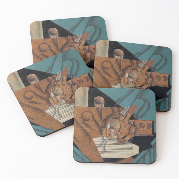Item preview, juan gris artwork, artist juan gris, juan gris paintings, collage juan gris, juan gris cubism art, juan gris prints designed and sold by rosa-reid.