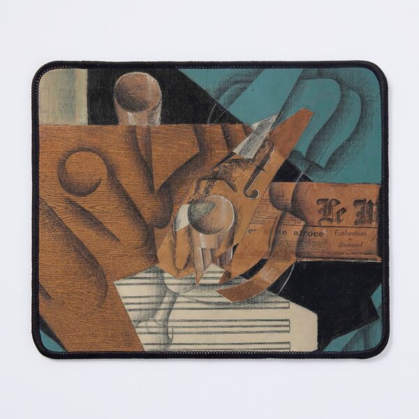 Item preview, juan gris artwork, artist juan gris, juan gris paintings, collage juan gris, juan gris cubism art, juan gris prints designed and sold by rosa-reid.