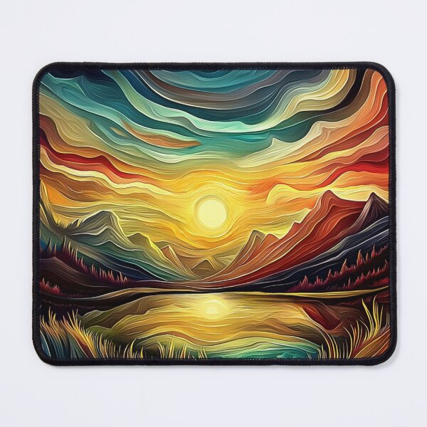 Item preview, Fantasy Dreamscape, Psychedelic Sunset, Mountain Sunrise designed and sold by Fantasy Masterpiece.