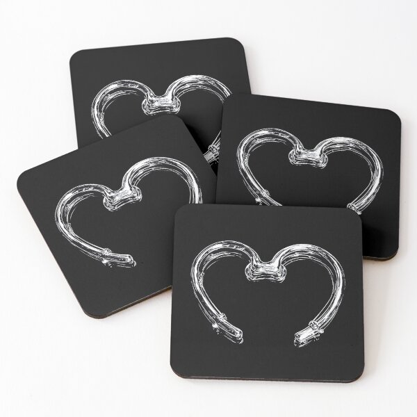 Item preview, Heart chain (best on white) designed and sold by Zen Lael.