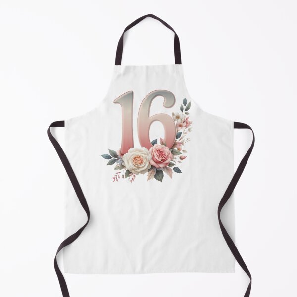 Item preview, 16th Birthday, floral, number 16, girl’s designed and sold by iclipart.