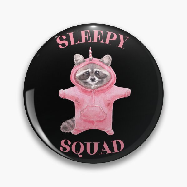 Item preview, Sleepy Squad - Raccoon In Pajamas designed and sold by Maviartig.