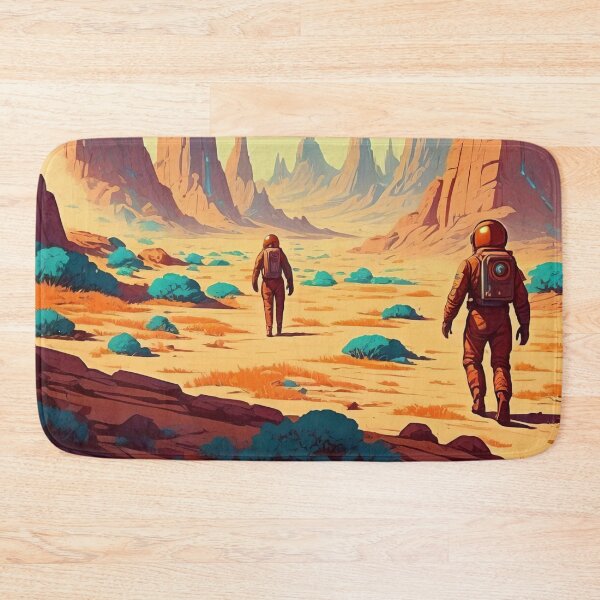 Item preview, Explorers Among the Floating Cities of Space designed and sold by ArtComixHaven.