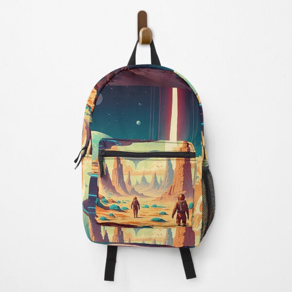 Item preview, Explorers Among the Floating Cities of Space designed and sold by ArtComixHaven.