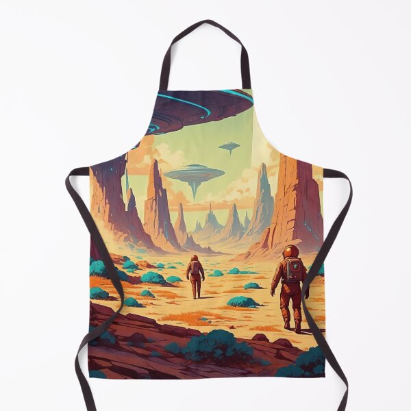 Item preview, Explorers Among the Floating Cities of Space designed and sold by ArtComixHaven.