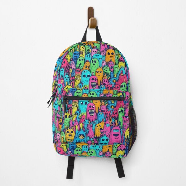 Item preview, Rainbow Monster Mash Creatures Cartoon Doodles designed and sold by Vinson-MFG.