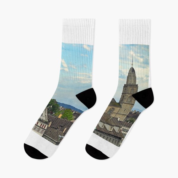 Item preview, Grossmunster cathedral towers in Zurich, Switzerland designed and sold by goceris.
