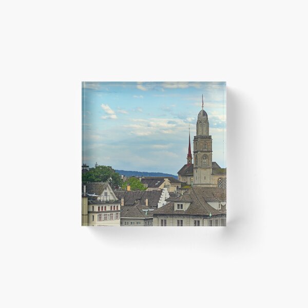 Item preview, Grossmunster cathedral towers in Zurich, Switzerland designed and sold by goceris.