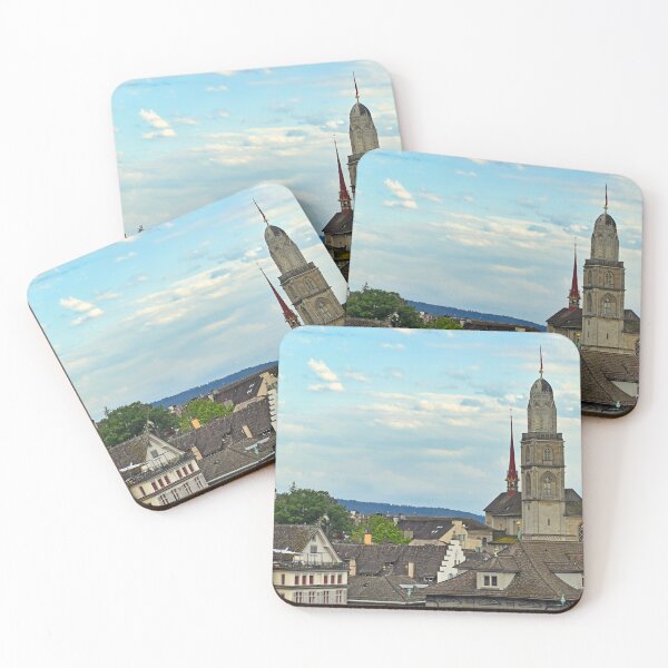 Item preview, Grossmunster cathedral towers in Zurich, Switzerland designed and sold by goceris.