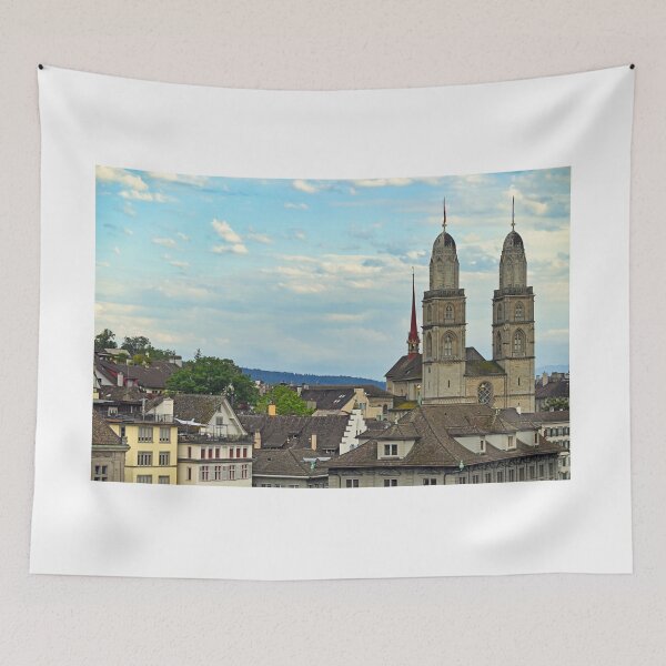 Item preview, Grossmunster cathedral towers in Zurich, Switzerland designed and sold by goceris.