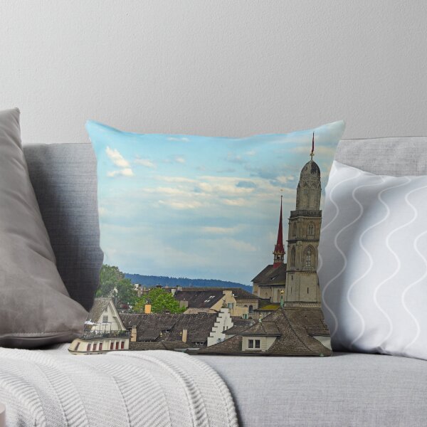 Item preview, Grossmunster cathedral towers in Zurich, Switzerland designed and sold by goceris.